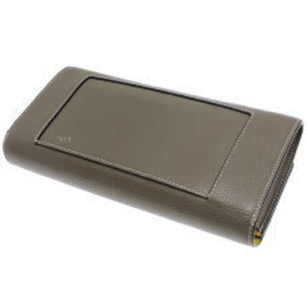 Celine Flap Multifunction Long Wallet Gray Leather - image 4